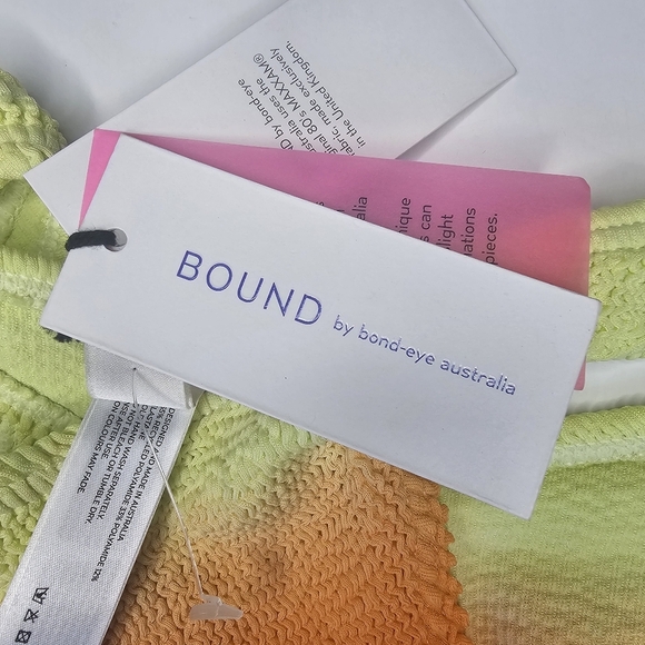 NWT Bond-Eye Ombre Samira Sinner Eco One-Shoulder Bikini Set Size OS - Picture 8 of 8